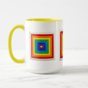Retro Geometrische Pop Art Mok