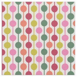 Retro geometrische print jaren 70 Patterned Christ Stof