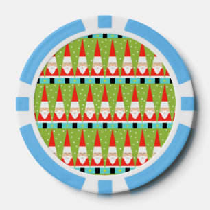 Retro Geometrische Spaanders van de Pook van de Pokerchips