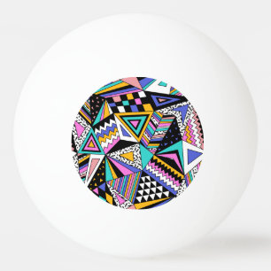 Retro geometrische vormen: kleurrijke Vintage. Pingpongballen