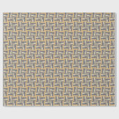 Retro geometrische vormen, modern patroon cadeaupapier (Vlak)