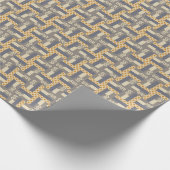 Retro geometrische vormen, modern patroon cadeaupapier (Hoek)