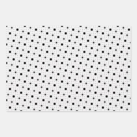 Retro geometry inpakpapier vel (Voorkant 3)