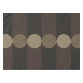Retro Geometry Stripes Cirkels Zwart Goud Tafelkleed (Voorkant (Horizontaal))