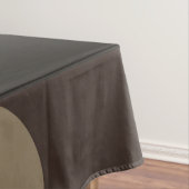 Retro Geometry Stripes Cirkels Zwart Goud Tafelkleed (Voorbeeld)