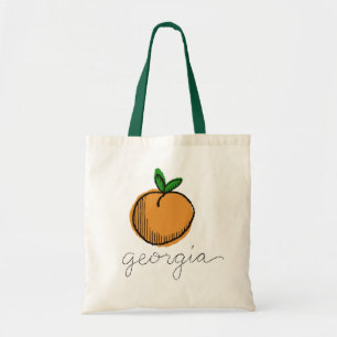 Retro Georgia Peach Canvas tas