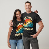 Retro gepensioneerd Hobo pensioen gewerkt T-shirt (Unisex)