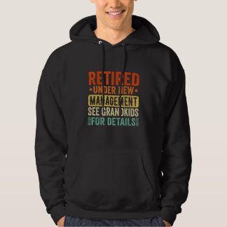 Retro Gepensioneerd Onder Nieuwe Leiding Zie Klein Hoodie