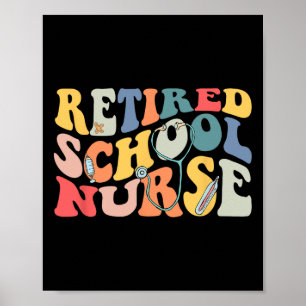 Retro  Gepensioneerd Schoolverpleegkundigen Deel Poster