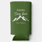 Retro Gepersonaliseerde Camp Bach Bergen Groen (Achterkant)