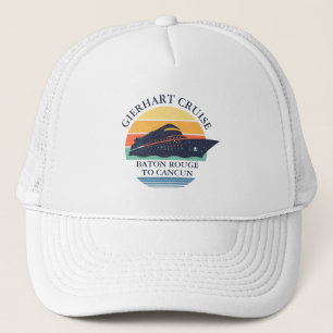 Retro Gepersonaliseerde Gelijke Familie Cruise Sch Trucker Pet