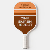 Retro gepersonaliseerde Pickleball Paddle - Grappi (Voorkant)