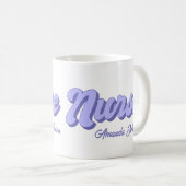 Retro gepersonaliseerde verpleegkundige Mok (Voorkant rechts)