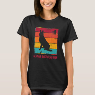 Retro German Shepherd Mam Eigenaar moeder Pet Mama T-shirt