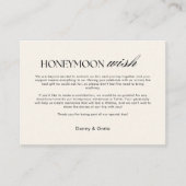 Retro geruit patroon oud geld Honeymoon wens Informatiekaartje (Voorkant)