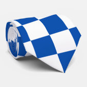 Retro geruit stropdas (Opgerold)