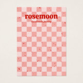 Retro geruite sieraden Kaart rood (Voorkant)