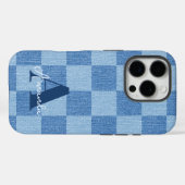 Retro geruite vervaging Case-Mate iPhone case (Achterkant (horizontaal))