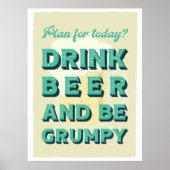 Retro gestileerde typografie. Ideaal voor mancaves Poster (Voorkant)