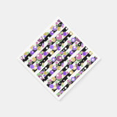 Retro, gestreept en stippen servet (Hoek)