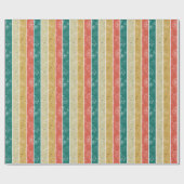 Retro gestreept fastfoodpatroon cadeaupapier (Vlak)