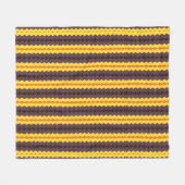 Retro gestreept  fleece deken (Voorkant (Horizontaal))