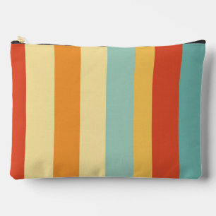 Retro gestreept kleurenpatroon etui