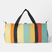 Retro gestreept kleurenpatroon plunjezak (Voorkant)