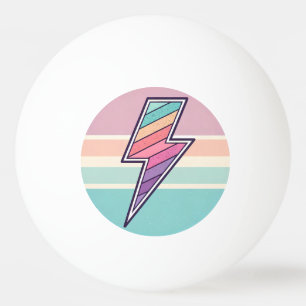 Retro Gestreepte Bliksemschicht Pingpongballen
