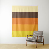 Retro gestreepte kleurpatroon uit de jaren 70 wandkleed (In situ)