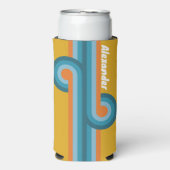 Retro gestreepte lus met naam (Seltzer Voorkant)