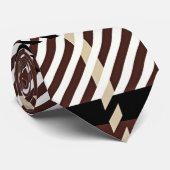 Retro gestreepte stropdas (Opgerold)