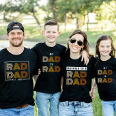 Retro Getrouwd met een Rad Dad Vrouw Vaderdag T-shirt