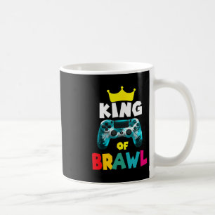 Retro Gevecht Koning Gamer Gamen Brawler Gevecht G Koffiemok