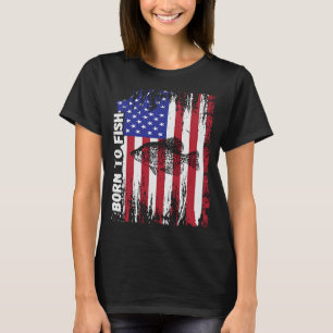 Retro Gevist op Mannen vrouwen Crappie Fishi T-shirt