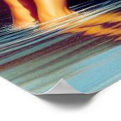 Retro Geviste illustratie Poster (Hoek)