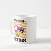 Retro gevoel groovy retro koffiemok (Voorkant links)