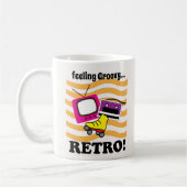 Retro gevoel groovy retro koffiemok (Links)