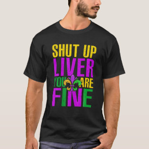 Retro Geweldige Kop dicht Lever Je bent prima Glit T-shirt