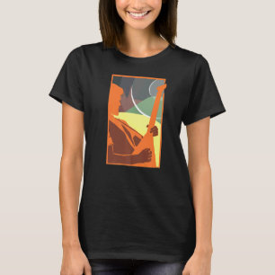 Retro Geweldige Rockstar Rock N' Roll Design Prese T-shirt