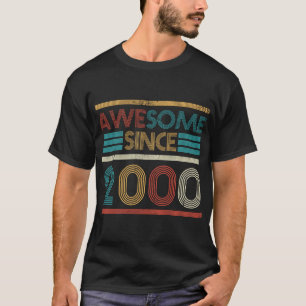 Retro Geweldige sinds 2000 23e verjaardag 23 jaar T-shirt