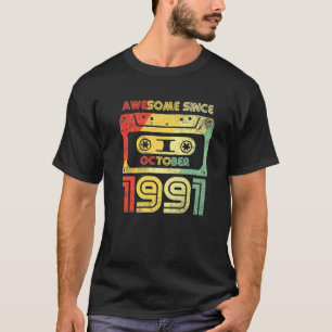Retro Geweldige sinds oktober 1991 30e verjaardag  T-shirt