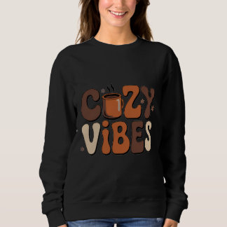 Retro Gezellige Sfeer Winter Groovy Typografie T-S Trui