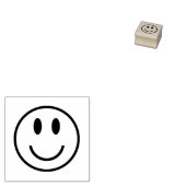Retro Gezicht Rubber Stamp Rubberstempel (Gestempeld)
