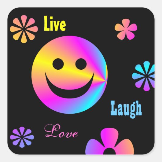 Retro gezicht Stickers (Voorkant)