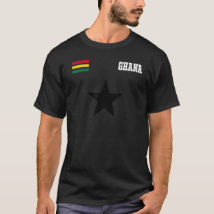 Retro Ghana fan voor de Ghanese vlag Pride T-shirt