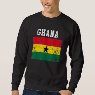 Retro  Ghana Flag Ghanaian Roots Trui