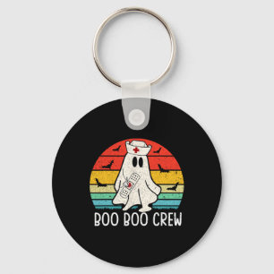 Retro Ghost Boo Boo Crew Vrouwen Verpleegkundigen Sleutelhanger