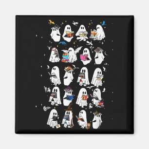 Retro Ghost Book Fantasy Series Halloween Boek Lie Magneet