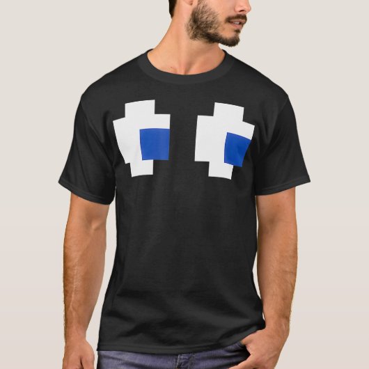 Retro Ghost Eyes uit Arcade Games T  T-shirt (Voorkant)